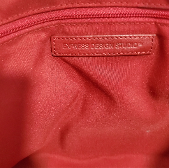 Express Design Studio Large Leather Tote - Picture 2 of 7